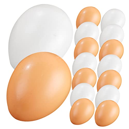 ERINGOGO 16Stücke Künstliche Hühnergaus Eier Aus Falsche DIY Eier Für Ostern Partydekoration Requisiten Und Weiße Und Gelbe Eier Je ERINGOGO 16Stücke Künstliche Hühnergaus Eier Aus Falsche DIY Eier Für Ostern Partydekoration Requisiten Und Weiße Und Gelbe Eier Je von ERINGOGO