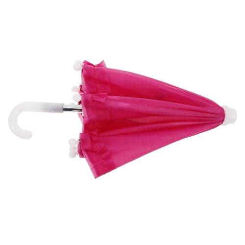 ERINGOGO Miniatur Regenschirm Für Puppen Transparenter Parasol Für Dekoration Und Spielzeug Niedliches Zubehör Für Fotos Und Puppenhaus von ERINGOGO