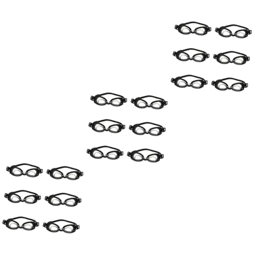 ERINGOGO 18 Stk Mini Baby Schwimm Brille Mini-puppen-sonnenbrille Modische Brillendekore Mini-puppenbrille Puppenhausdekoration Minipuppen-kostümbrille Plastik Gläser Auffallend von ERINGOGO