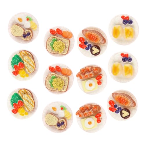 ERINGOGO 18 Stück Lebensmittelsortiment Teiliges für Puppenhaus Dekoration Realistische Snacks Küchenaccessoires für Kreative Bastelprojekte und Fotografie von ERINGOGO