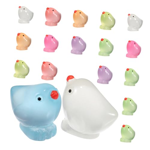 ERINGOGO 18 Stück Mini Küken Figuren Leuchtende Harz Tiere für Dekoration von Partys Zuhause Puppenhaus und Mikrolandschaften ERINGOGO 18 Stück Mini Küken Figuren Leuchtende Harz Tiere für Dekoration von Partys Zuhause Puppenhaus und Mikrolandschaften von ERINGOGO