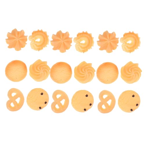 ERINGOGO 18 Stück Teiliges Realistisches Keksmodell aus Robustem PVC Täuschend Echte Plätzchen für Dekoration Kaufladen Fotografie Requisiten Geeignet für Bäckerei und Kinderpädagogik ERINGOGO 18 Stück Teiliges Realistisches Keksmodell aus Robustem PVC Täuschend Echte Plätzchen für Dekoration Kaufladen Fotografie Requisiten Geeignet für Bäckerei und Kinderpädagogik von ERINGOGO