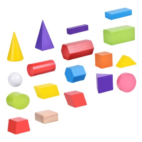 ERINGOGO 18 Stück Teiliges aus Geometrischen Holzbausteinen Formen für Lernen Fördert Kreativität und Hand Auge Koordination ERINGOGO 18 Stück Teiliges aus Geometrischen Holzbausteinen Formen für Lernen Fördert Kreativität und Hand Auge Koordination von ERINGOGO