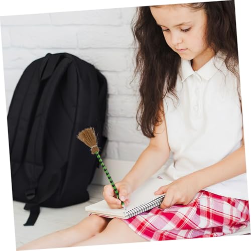 ERINGOGO 18 Teiliges Halloween Stift mit Hexenhut Besen Stern Farbenfrohe Kugelschreiber für Halloween Valentinstag Party Dekoration Niedliche Einziehbare Schreibgeräte für Büro und von ERINGOGO