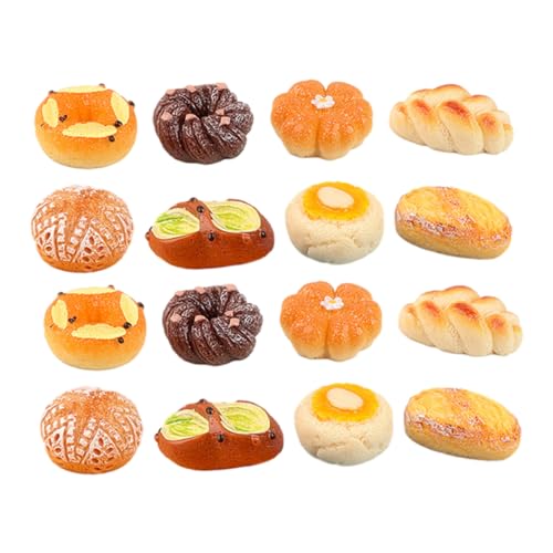 ERINGOGO 18Stücke Künstliche Brotsimulation Brot Modelle aus Harz für Puppenhaus Dekoration Realistische Brotspielzeuge für Lebensmittelspiele und DIY Basteln ERINGOGO 18Stücke Künstliche Brotsimulation Brot Modelle aus Harz für Puppenhaus Dekoration Realistische Brotspielzeuge für Lebensmittelspiele und DIY Basteln von ERINGOGO