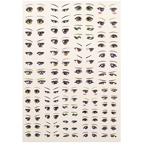 ERINGOGO 1Blatt Cartoon Augen Aufkleber DIY Bastel Augen Aufkleber Für Animation Handwerksmaterial Selbstklebend Kreative Gestaltung Für Puppen Und Kunstprojekte von ERINGOGO