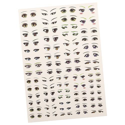 ERINGOGO 1Blatt Cartoon Augen Aufkleber Selbstklebende Anime Augen Sticker Für DIY Bastelprojekte Augen Aufkleber Für Kreative Dekoration Und Kunsthandwerk von ERINGOGO