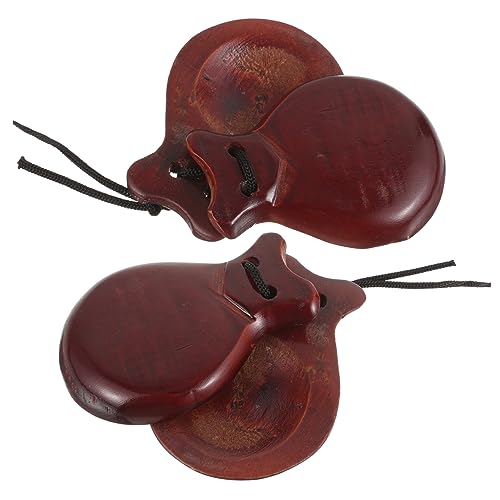 ERINGOGO 1Paar Castanets Aus Musikalisches Für Frühe Der Musikalität Für Kleinkinder Fördert Die Sensorische Entwicklung Und Macht Leicht von ERINGOGO