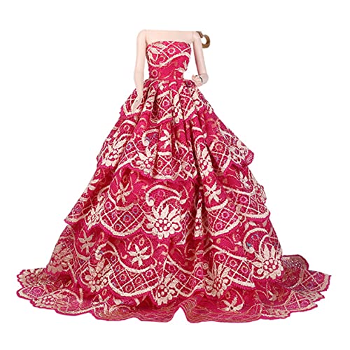 ERINGOGO 1Pc Hochzeitskleid Puppe Partykleid Puppe Kleid Puppe Zubehör Puppe Kostüm Passende Outfit Rosy ERINGOGO 1Pc Hochzeitskleid Puppe Partykleid Puppe Kleid Puppe Zubehör Puppe Kostüm Passende Outfit Rosy von ERINGOGO