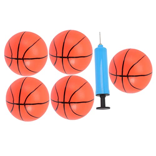 ERINGOGO 1Satz Aufblasbare Mini Basketballs Für Teiliges Bälle À Pumpe Hochwertiges Basketballspielzeug Für Drinnen Und Draußen Fördert Bewegung Und Spaß von ERINGOGO