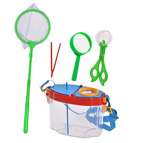 ERINGOGO Kids Naturentdecker Insekten Beobachtungsbox Mit Fangnetz Für Schmetterlinge Und Mehr Robustes Abnehmbares Design Für Einfaches Reinigen Kleine Ab Jahren von ERINGOGO