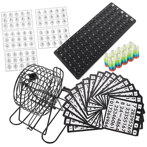 ERINGOGO 1Satz Bingo Set Für Partys Mit Farbigen Bingokugeln Und Langlebigen Karten Gastgeschenk Für Bingo Turniere Und Spieleabende Mit Freunden Und Familie von ERINGOGO