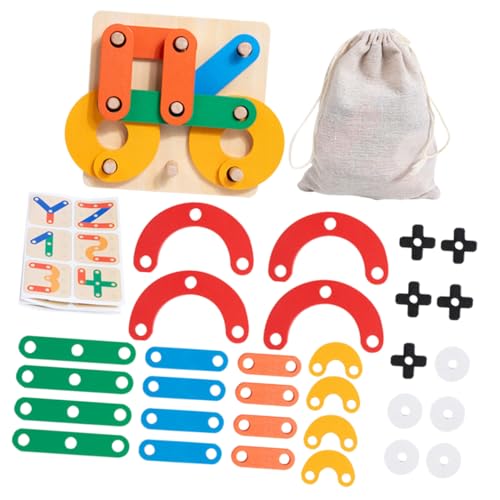 ERINGOGO 1Satz Cognitive Puzzle Puzzle Für Kleinkinder Fördert Kreativität Problemlösungsfähigkeiten Und Motorische Fähigkeiten Für Lernspiele Und Kreative von ERINGOGO