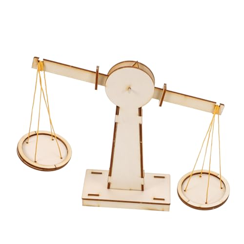 ERINGOGO 1Satz DIY Holzwaage für Interaktives Montessori Mathematik und Wissenschaft Stabil und Langlebig für Kreative Lernprojekte von ERINGOGO