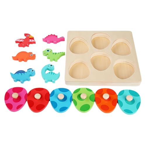 ERINGOGO 1Satz Dinosaurier Puzzle für Puzzlespiel mit Verschiedenen Dinosaurier Designs Pädagogisches Kognitiven Fähigkeiten und Eltern Junge Mädchen Interaktion von ERINGOGO