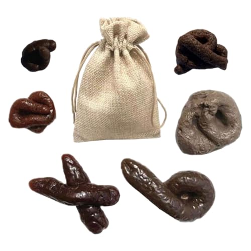 ERINGOGO 1Satz Fake Poo Teiliges Gefälschtes Poo für Halloween und Aprilscherze Realistische Streich Requisiten für Partys und Spaß mit Freunden von ERINGOGO