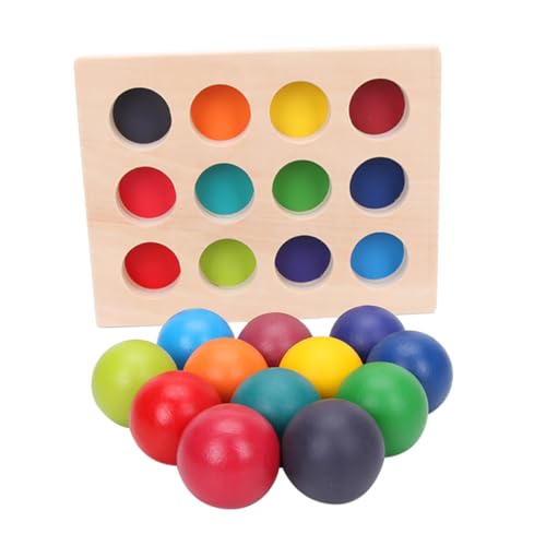 ERINGOGO 1satz Montessori Holzspielzeug Farben Sortier Und Stapelspiel Für Kleinkinder Farb Und Formenerkennung Pädagogisches Lernspielzeug Für Frühe Entwicklungsfähigkeiten von ERINGOGO