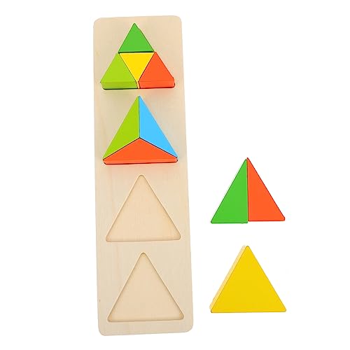 ERINGOGO 1Satz Geometrisches Formpassungsspielzeug für Pädagogisches Holzspielzeug Kreativität und Logischem für Kleinkinder und Vorschulkinder von ERINGOGO