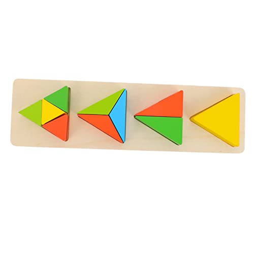 ERINGOGO 1Satz Geometrisches Puzzlespielzeug aus Holz Lernspielzeug für Formanpassung Fördert Feinmotorik und Kreativität durch Geometrische Bausteine und Interaktive von ERINGOGO