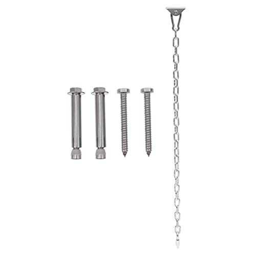 ERINGOGO 1Satz Hängematten Haken Schwinghaken Mit Verstellbarer Kette Für Sichere Befestigung Von Hängesesseln Und Schaukeln Stabil Und Langlebig Für Innen ERINGOGO 1Satz Hängematten Haken Schwinghaken Mit Verstellbarer Kette Für Sichere Befestigung Von Hängesesseln Und Schaukeln Stabil Und Langlebig Für Innen von ERINGOGO