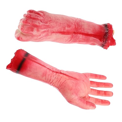 ERINGOGO 1satz Halloween Dekoration Gruselige Fake Abgetrennte Hände Und Füße Für Spukhaus Party Lebensnahe Halloween Requisiten Teiliges Vinyl Für Schaurige von ERINGOGO