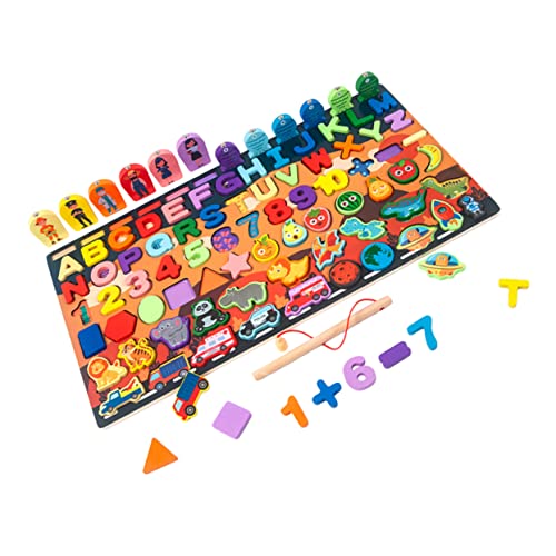 ERINGOGO 1Satz Hölzerner Puzzle Für Früherziehung Kreativität Für Jahre Lernspielzeug Für Farberkennung von ERINGOGO