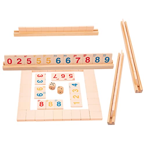ERINGOGO 1Satz Holz Brettspiel Shut The Box für Erwachsene Lustiges Würfelspiel für Spieler Partyspiel zur Steigerung Unterhaltung bei Treffen von ERINGOGO