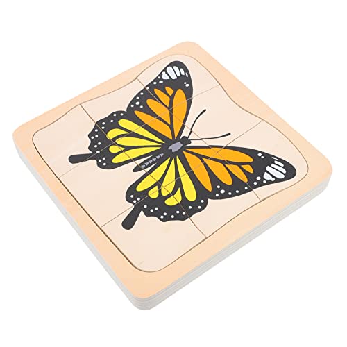 ERINGOGO 1Satz Holz Karikatur Puzzle Multilayer Jigsaw Für Pädagogisches Kognitiven Fähigkeiten Und Logischem Für Jungen Und Ab Jahren von ERINGOGO