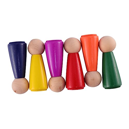 ERINGOGO 1Satz Holzfigur Teiliges DIY Peg Doll Für Holzfiguren Basteln Kreatives Für Jungen Und Für Kleine Künstler ERINGOGO 1Satz Holzfigur Teiliges DIY Peg Doll Für Holzfiguren Basteln Kreatives Für Jungen Und Für Kleine Künstler von ERINGOGO