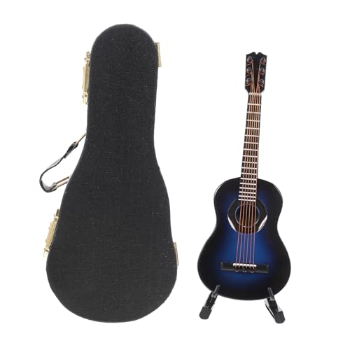 ERINGOGO 1Satz Holzgitarrenmodell Gitarrendekoration für Puppenhaus Dekoratives Musikinstrument Klassischem Box Zuhause und ERINGOGO 1Satz Holzgitarrenmodell Gitarrendekoration für Puppenhaus Dekoratives Musikinstrument Klassischem Box Zuhause und von ERINGOGO