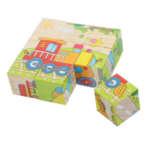 ERINGOGO 1Satz Holzpuzzle Für Kleinkinder Teiliges DIY Puzzle Aus Holz Mit Tiermotiven Pädagogisches Feinmotorik Und Hand Auge Koordination Für Ab Jahren von ERINGOGO