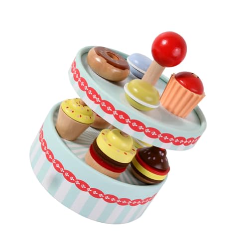 ERINGOGO 1Satz Holzspielzeug Für Doppelstöckiger Kuchen Turm Mit Donuts Für Rollenspiele Und Kreatives Und Jungen Jahren Hausspielzeug Für Fantasievolles ERINGOGO 1Satz Holzspielzeug Für Doppelstöckiger Kuchen Turm Mit Donuts Für Rollenspiele Und Kreatives Und Jungen Jahren Hausspielzeug Für Fantasievolles von ERINGOGO