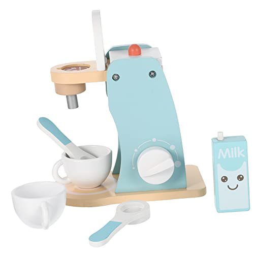ERINGOGO 1Satz Holzspielzeug Kaffeemaschine Emulierte Mini Kaffeemaschine für Kreativ und Lehrreich für Rollenspiele und Frühe Entwicklung Sicheres und Glattes Design von ERINGOGO