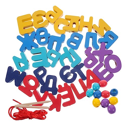 ERINGOGO 1Satz Holzspielzeug Russisches Alphabet Lernspielzeug für Kleinkinder Alphabet Erkennung Stapelbare Holzblöcke für Frühe Bildung Kreatives Fädelspielzeug für Ab Jahr ERINGOGO 1Satz Holzspielzeug Russisches Alphabet Lernspielzeug für Kleinkinder Alphabet Erkennung Stapelbare Holzblöcke für Frühe Bildung Kreatives Fädelspielzeug für Ab Jahr von ERINGOGO