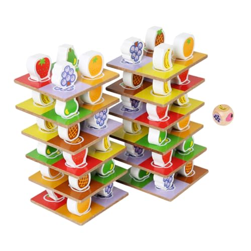 ERINGOGO 1Satz Holzspielzeug Stapelturm für Montessori Lernspielzeug mit Hölzernen Früchten Sicheres Design für Kleinkinder Fördert die Intellektuelle Entwicklung ERINGOGO 1Satz Holzspielzeug Stapelturm für Montessori Lernspielzeug mit Hölzernen Früchten Sicheres Design für Kleinkinder Fördert die Intellektuelle Entwicklung von ERINGOGO