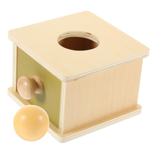 ERINGOGO 1Satz Holzspielzeug für Objektpermanenzbox für Kreative Lernspiele Sichere Materialien Fördert Feinmotorik Kognitive Fähigkeiten für Frühe Bildung von ERINGOGO
