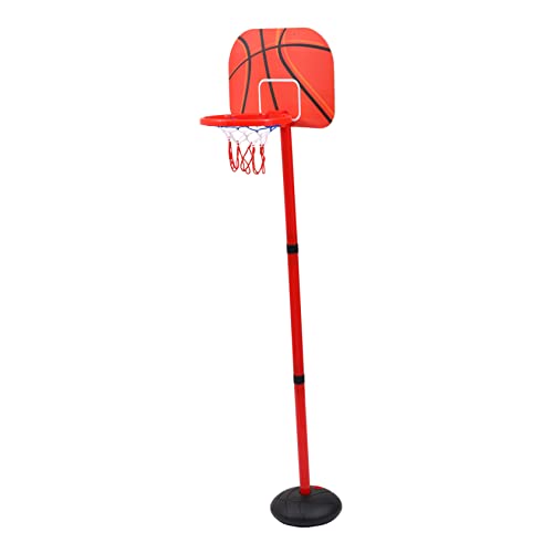 ERINGOGO 1Satz Indoor Basketball Spielzeugset für Höhenverstellbarer Basketballkorb für Drinnen mit Bällen Spaß und Motoriktraining für Jungen und für Kleine von ERINGOGO