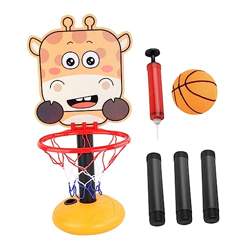 ERINGOGO 1Satz Interaktives Cartoon Basketballspielzeug Für Verstellbarer Basketballkorb Für Drinnen Und Draußen Kinderspielzeug Motorischen von ERINGOGO
