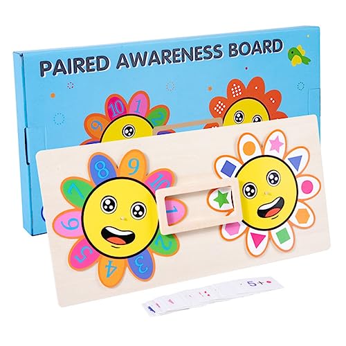 ERINGOGO 1Satz Kognitive Rätsel für Sonnenblumen Lernspielzeug Pädagogisches Farben und Formen Lernspielzeug für Vorschulkinder von ERINGOGO