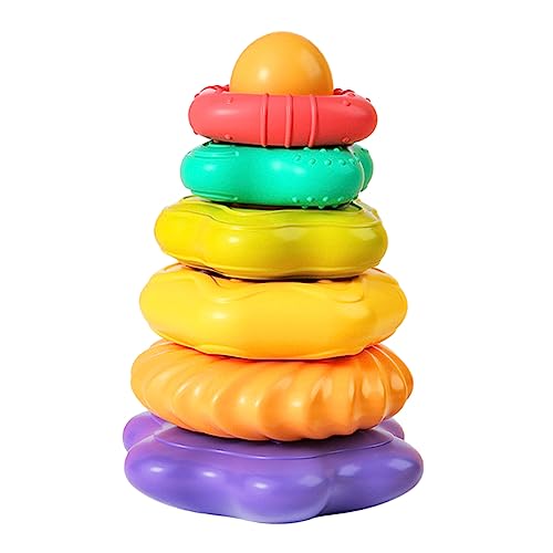 ERINGOGO 1Satz Kreatives Regenbogen Stapelspielzeug Aus Pädagogisches Für Stapelspielzeug Für Kleinkinder Montessori Für Frühe Entwicklung Ab Jahren von ERINGOGO