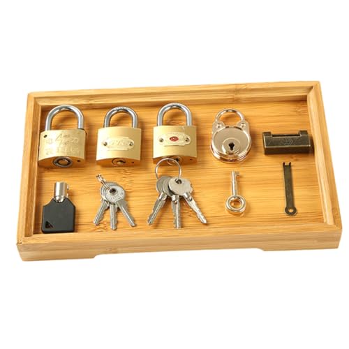 ERINGOGO Unlocking Spielzeug Satz für Kinder Vorschul Lernspielzeug Schlossspielzeug mit Schlüsseln der Hand Auge Koordination Montessori Spielzeug für Kleinkinder von ERINGOGO