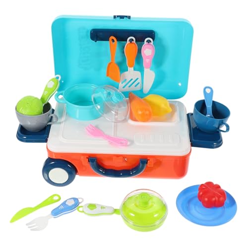 ERINGOGO 1Satz Küchen Spielzeugset Für Kreatives Rollenspiel Mit Küchenutensilien Geschirr Und Zubehör Im Praktischen Koffer Für Kleine Und Küchenliebhaber ERINGOGO 1Satz Küchen Spielzeugset Für Kreatives Rollenspiel Mit Küchenutensilien Geschirr Und Zubehör Im Praktischen Koffer Für Kleine Und Küchenliebhaber von ERINGOGO