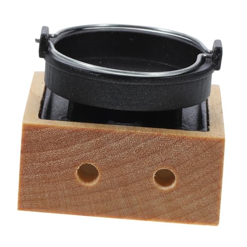 ERINGOGO 1satz Miniatur Küchenset Für Puppenhaus Aus Tisch Herd Und Kochgeschirr Detailreiche Pflegeleichte Und Langlebige Mini Möbel Für Kreative Spielwelten von ERINGOGO