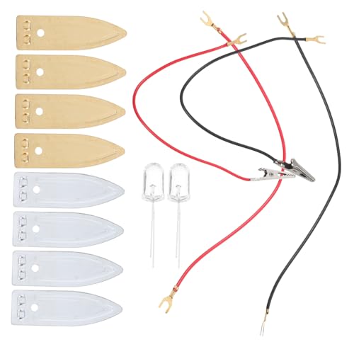 ERINGOGO 1Satz Kupfer Zink Anodenblätter Für Fruchtbatterie Experimente Teiliges Aus Elektrodenstreifen Für Naturwissenschaftliche Projekte DIY Lernaktivitäten Tragbar von ERINGOGO