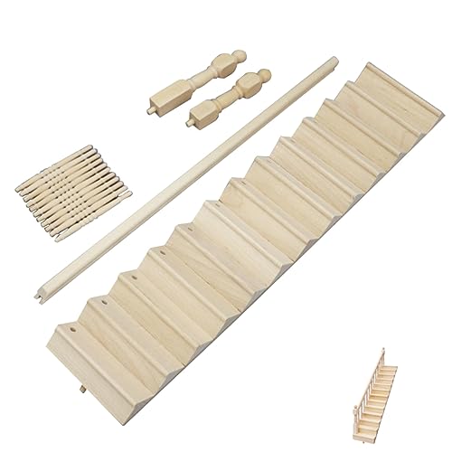 ERINGOGO 1satz Niedlichen Holzpuppenstufen Strapazierfähiges Spielzeug Für Junge Mädchen Miniatur-dekorationsmodell Für Puppenhäuser Kreative Und Sichere Spielzeuglösung Für Mädchen von ERINGOGO