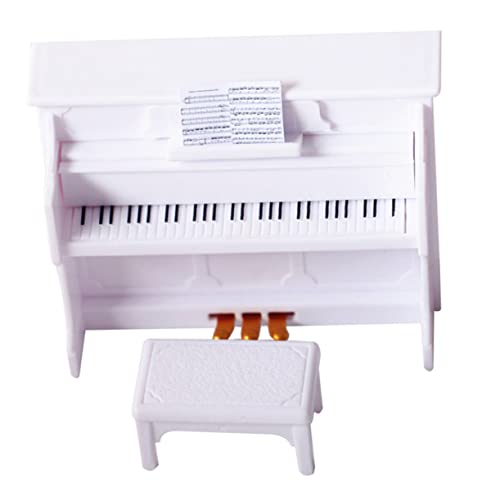 ERINGOGO 1Satz Mini Klavier mit Hocker Puppenhaus Zubehör für Wohnkultur Handgemachtes Modell und Sammler Robust Glatter Oberfläche für Kreative ERINGOGO 1Satz Mini Klavier mit Hocker Puppenhaus Zubehör für Wohnkultur Handgemachtes Modell und Sammler Robust Glatter Oberfläche für Kreative von ERINGOGO