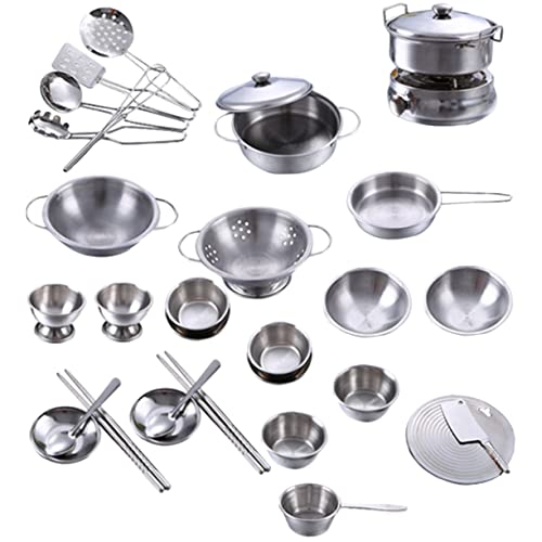 ERINGOGO 1Satz Mini Küchen Spielset für Teiliges Zubehör aus Langlebig und Sicher für Rollenspiele und Puppenküchen Kreatives Kochspielzeug für Jungen von ERINGOGO