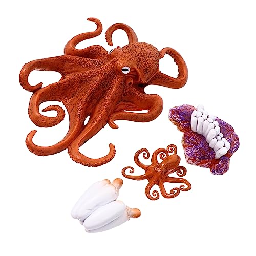 ERINGOGO 1Satz Mini Seetier Simulation Tierfiguren Für Desktop Ornament Und Lernspielzeug Kreatives Deko Für Wohnzimmer Und Büro von ERINGOGO