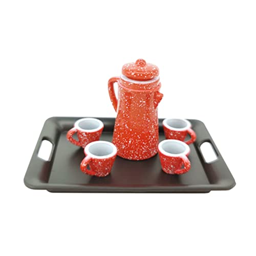 ERINGOGO 1satz Miniatur Teekannen Und Ablagetablett Für Puppenhaus Lifelike Teeservice Schwarz-rot Für Kreatives Spielen Und DIY-Dekoration ERINGOGO 1satz Miniatur Teekannen Und Ablagetablett Für Puppenhaus Lifelike Teeservice Schwarz-rot Für Kreatives Spielen Und DIY-Dekoration von ERINGOGO