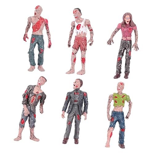ERINGOGO 1Satz Mini Zombie Modell Terror Leiche Puppen Für Party Requisiten Bewegliches Plastik Zombie Für Halloween Und Sammler von ERINGOGO